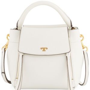 Tory Burch Half-Moon Leather Crossbody Bag